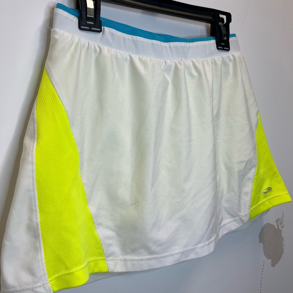 Champion Mini White Sports Skirt lined with Shorts Size Youth Large